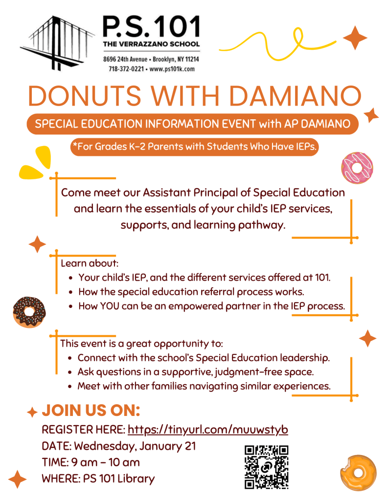 Donuts with Damiano flyer