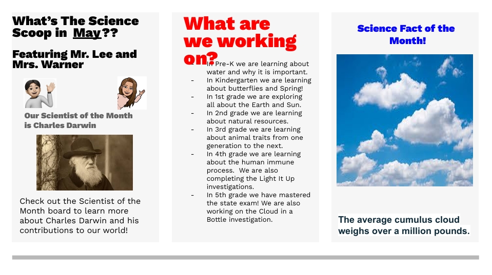 Science Scoop May Newsletter