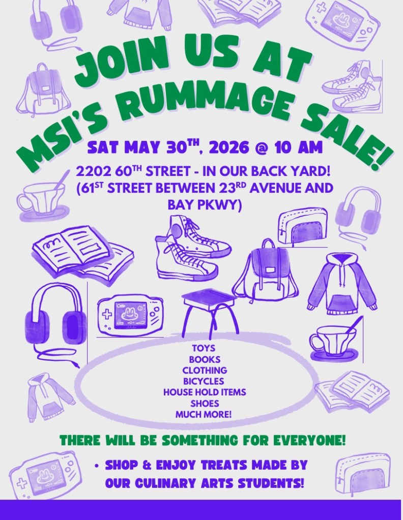 MSI Rummage Sale flyer