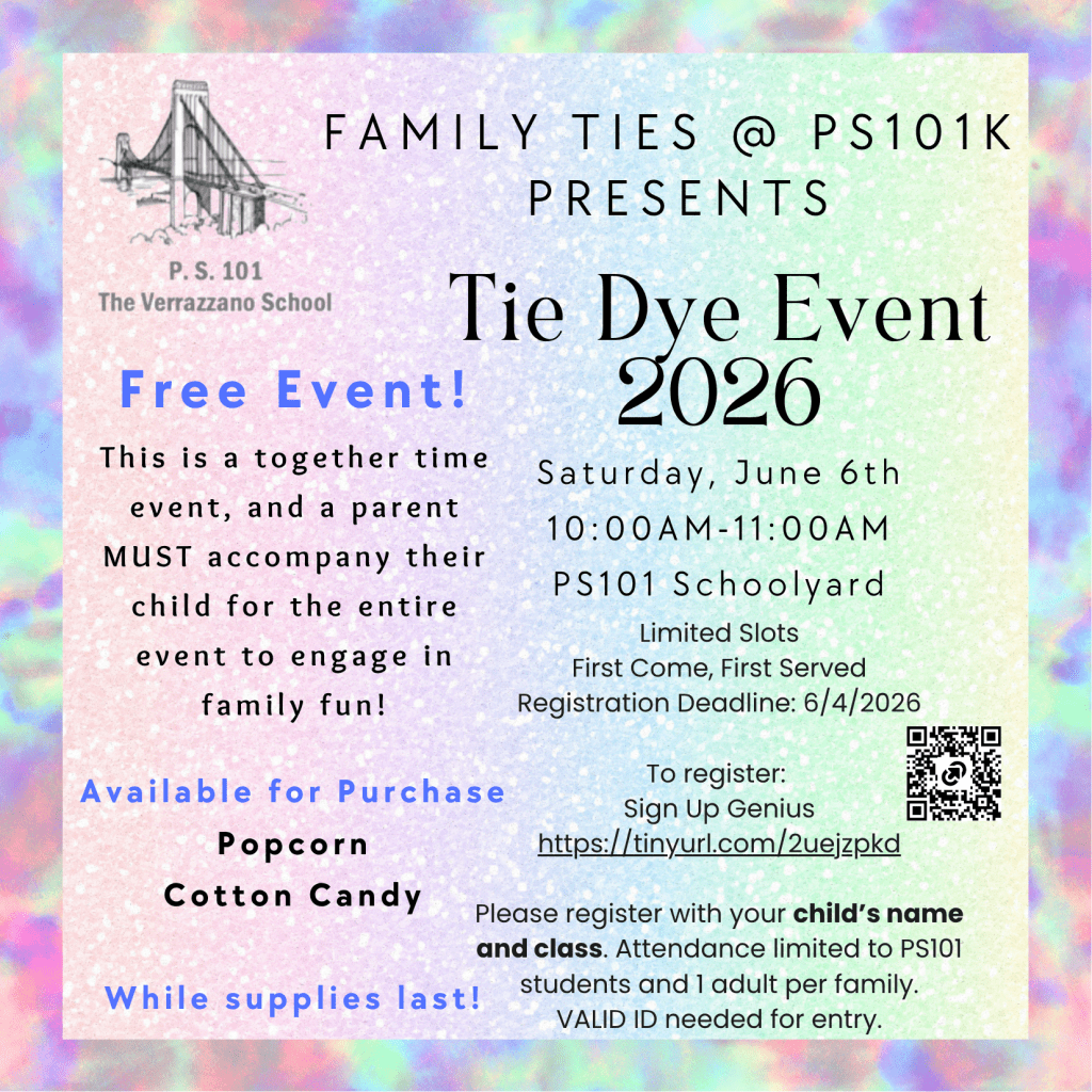 Family Ties Tie Dye Event flyer
